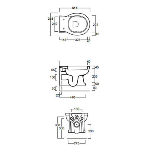 Унитаз подвесной Simas Londra LO 918 - фото 3