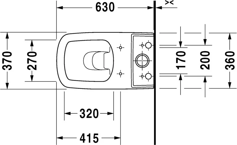 Унитаз под бачок Duravit Durastyle, унитаз-компакт - фото 4