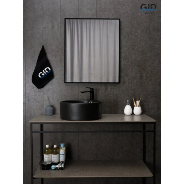 Раковина GID Esfera N9130bg 42 см черная - фото 3