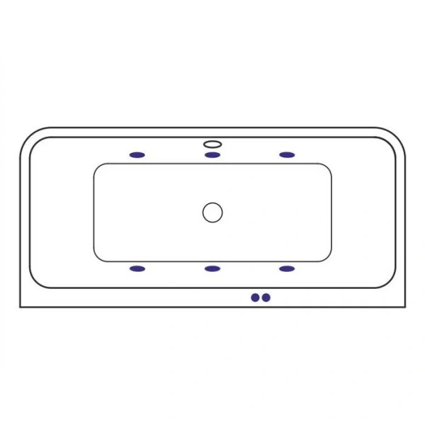 Ванна гидромассажная Excellent Arana Soft 180 x 85 см, белый/золото, WAEX.ARA18.SOFT.GL - фото 3