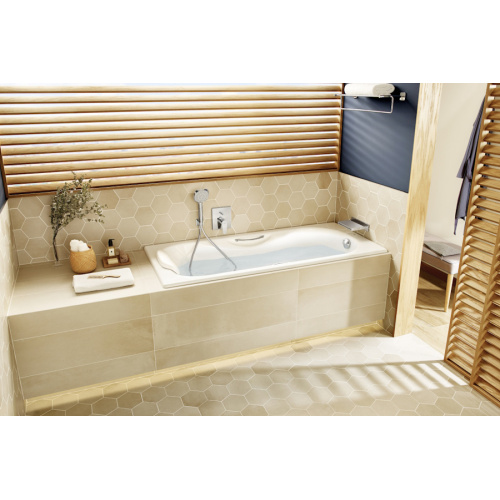 2334G0000 ванна MALIBU с отверстиями под ручки /160х70/ (бел), глубокие - фото 3