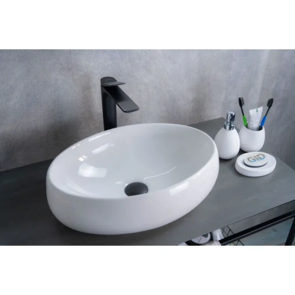 Раковина GID Lago N9030b 48 см белая, 50 см - фото 6