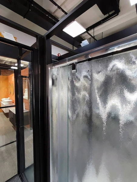 Душевая дверь в нишу RGW Passage PA-02 80 см профиль хром, стекло шиншилла - фото 4