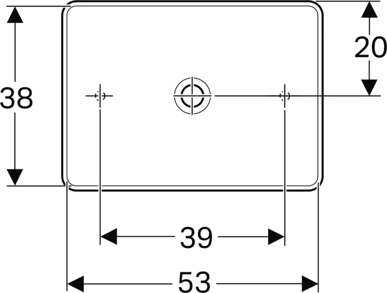 Раковина Geberit VariForm 55 см белая, в наличии - фото 9