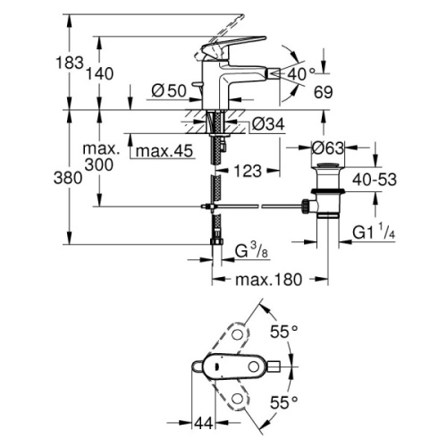 Смеситель для биде Grohe Europlus 33241002 - фото 2