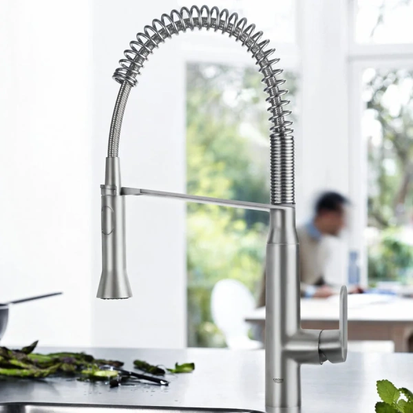 Смеситель для кухни, хром, Grohe K7 31379000, современные, hi-tech - фото 3
