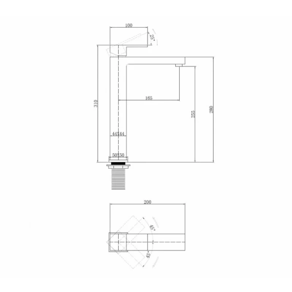 Смеситель для раковины Abber Daheim никель, для раковины - фото 2