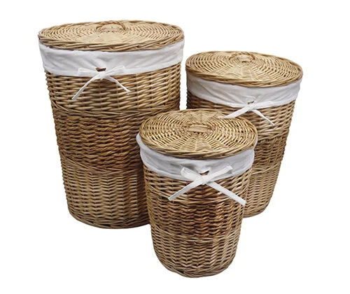 Корзина для белья WasserKRAFT Main плетеная - фото 3