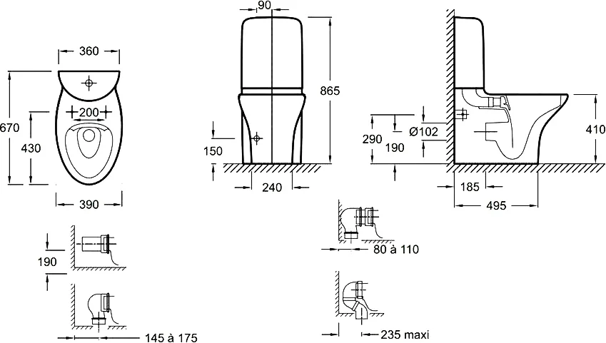 Бачок для унитаза Jacob Delafon Nouvelle Vague с бесшумным механизмом смыва, в наличии index_1 - фото 4