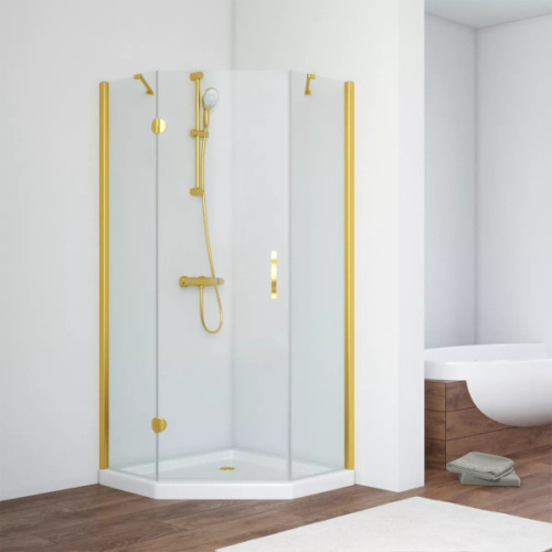 Душевой уголок стекло прозрачное Vegas-glass AFA-Pen 100 01 L, хром, бронза, золото, белые, черные, другие - фото 4