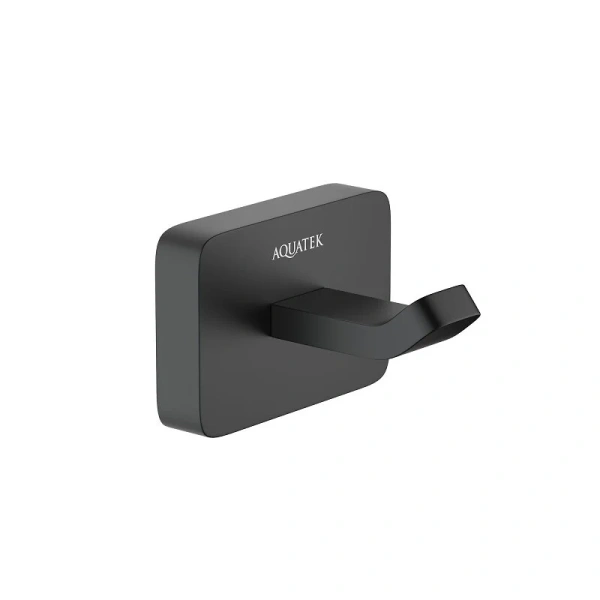 Крючок для ванной Акватек Либра черный матовый - фото 1