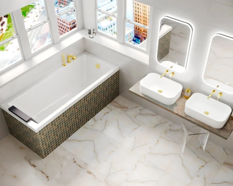 Ванна акриловая Whitecross Wave, 170 х 75 см, увеличенная толщина акрила, усиленная армировка, 0101.170075.100 - фото 3