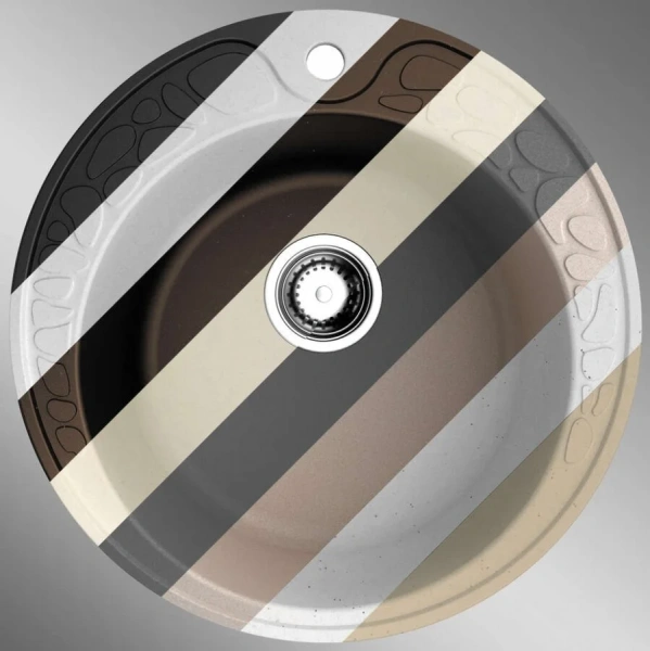 Мойка для кухни Omoikiri Tovada 51-BL 51 см черная, 50x50 см - фото 5