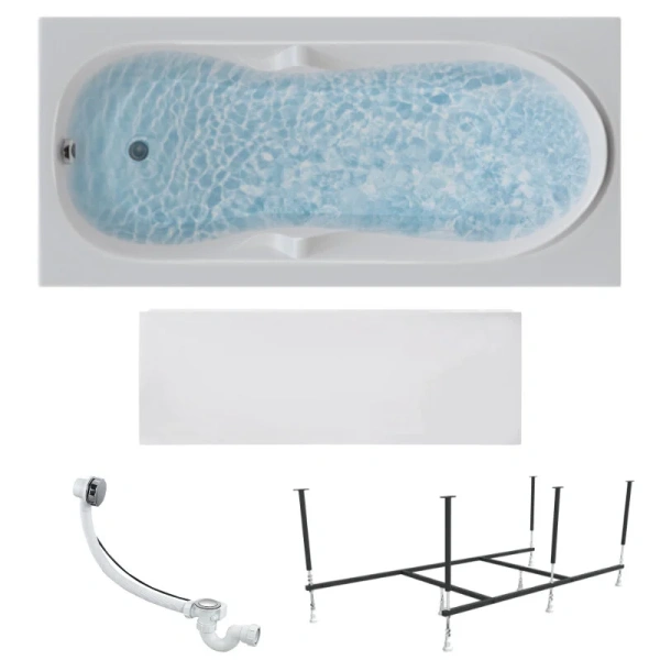 Ванна акриловая 1MarKa Vita 01вит1570кп, 150 x 70 см, цвет белый, прямоугольные - фото 5