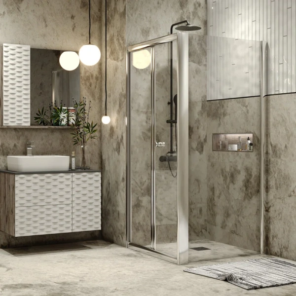 Душевой уголок Grossman Alba 80x80 см складывающаяся дверь, складные - фото 7