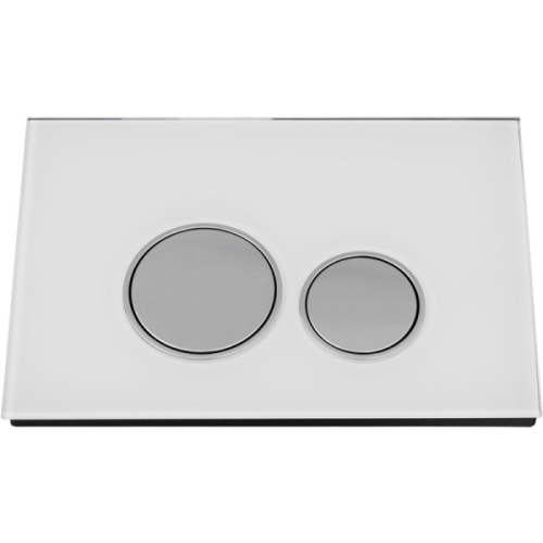 Клавиша смыва Allen Brau Priority белая/кнопки хром - фото 2