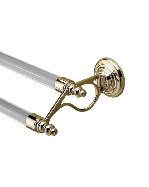 Полотенцедержатель для ванной двойной, цвет светлое золото, Devon&Devon Chelsea - фото 2