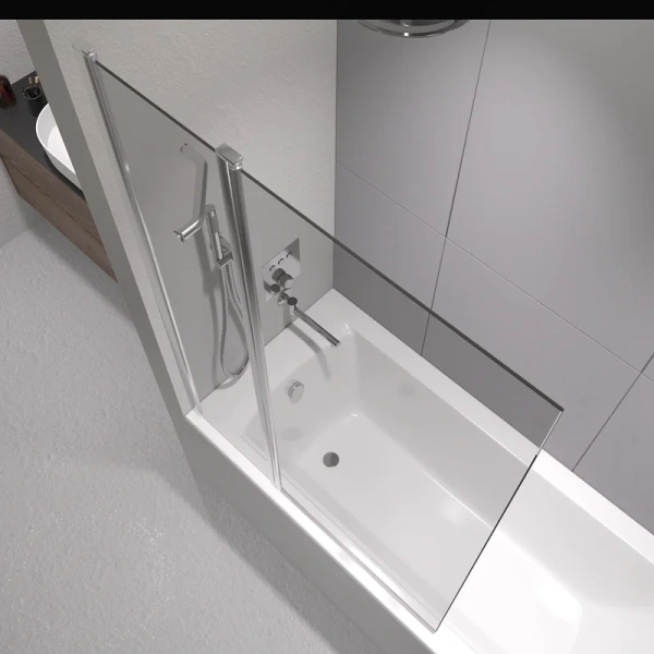 Шторка для ванны RGW Screens SC-11 140х100 см профиль хром, распашные - фото 6