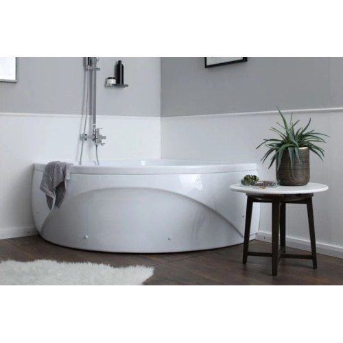 Ванна акриловая Aquanet Vitoria 130х130, с гидромассажем, недорогие, со шторкой, маленькие - фото 5