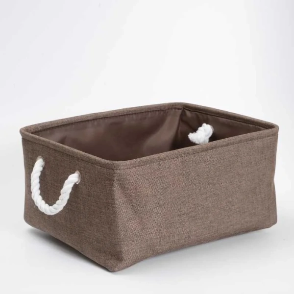 Корзина для белья WasserKRAFT Abens темно-коричневая - фото 4