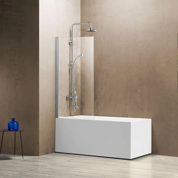 Шторка для ванны Vincea VSB-11800C 80х140 см распашная