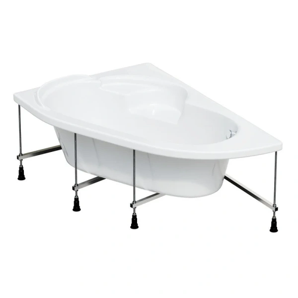 Ванна акриловая Corpa Nera Siena, CN05005WHR/CN05006WHL, 170 х 110 см, правая/левая, цвет белый, угловые, приставные, встраиваемые - фото 6