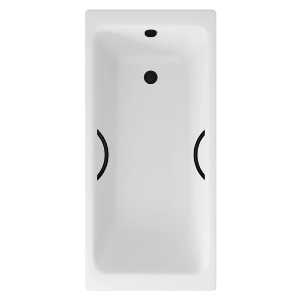 Ванна чугунная Delice Parallel DLR220505RB 170x70 см с ручками