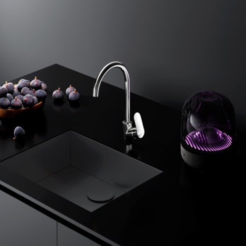 Смеситель для кухни Am.Pm Like с высоким изливом хром, высокие, из латуни, недорогие, округлая форма - фото 5