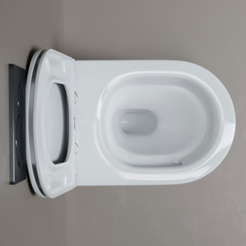 Унитаз подвесной Ceramicanova Whirl сиденье микролифт - фото 4