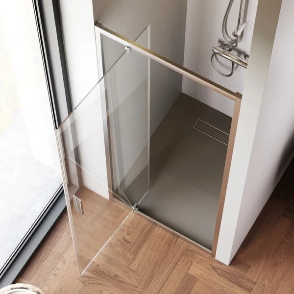 Душевая дверь в нишу Am.Pm Gem 80 см профиль хром матовый - фото 3