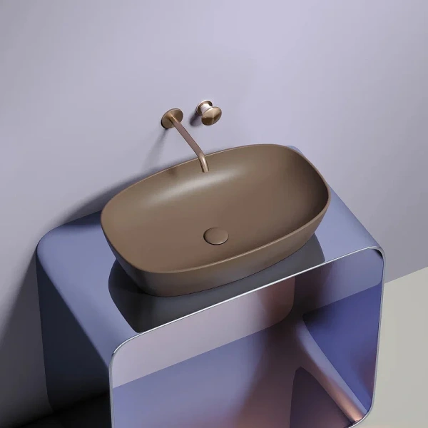 Раковина Ceramica Nova Element 60 см темно-коричневая - фото 3