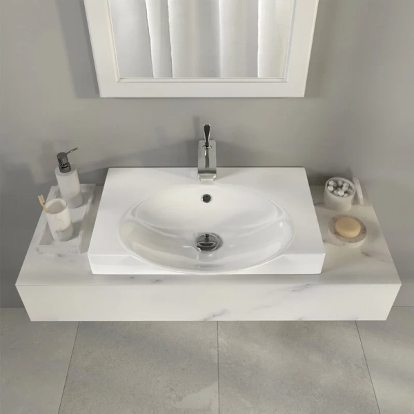 Раковина Sanita Luxe Infinity 65 см прямоугольная, по запросу - фото 9