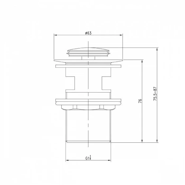 Донный клапан IDDIS Slide SLI с переливом - фото 2