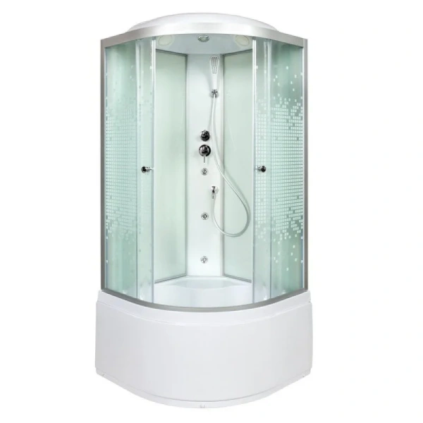 Душевая кабина Deto L 90x90 см с сиденьем, 90х90 - фото 4