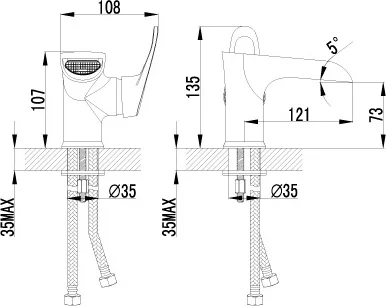 Смеситель для раковины Lemark Omega LM3146C - фото 3