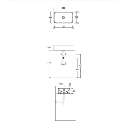 Схема, накладные (на столешницу) - фото 2