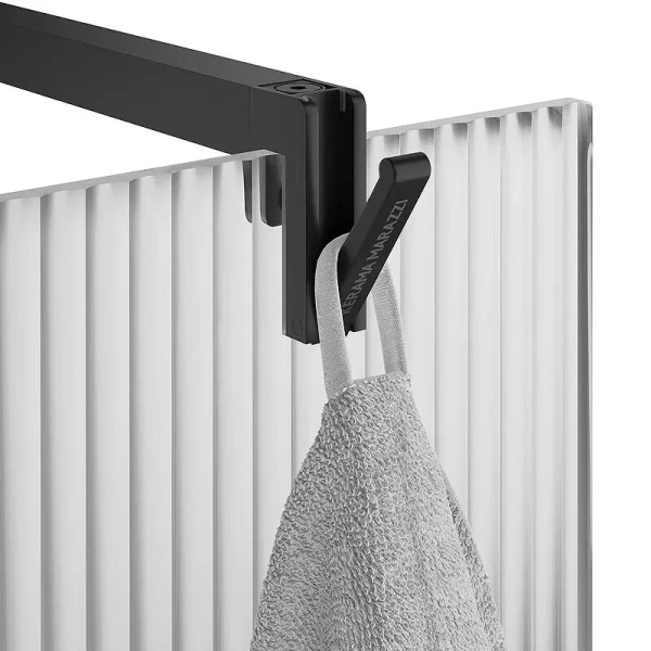 Душевая перегородка Kerama Marazzi Cristallo 100 см профиль черный - фото 2