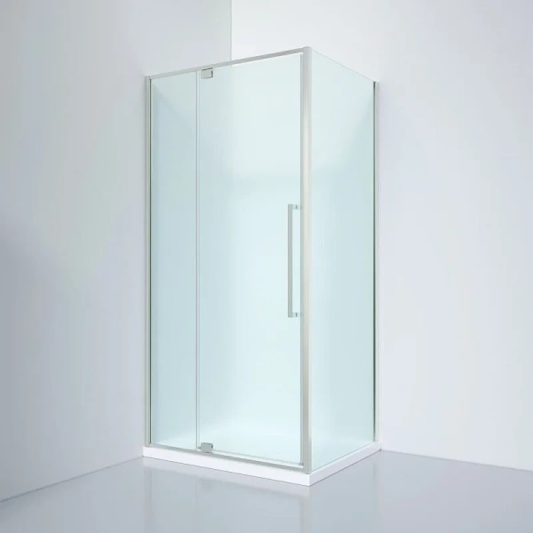 Душевой уголок Black&White Stellar Wind 90x90 см профиль хром, стекло матовое - фото 1