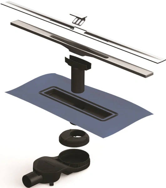 Душевой лоток BERGES Simpel 60 см хром, стандартные - фото 5