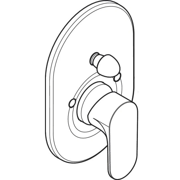 Смеситель для душа Hansgrohe Rebris черный матовый - фото 3