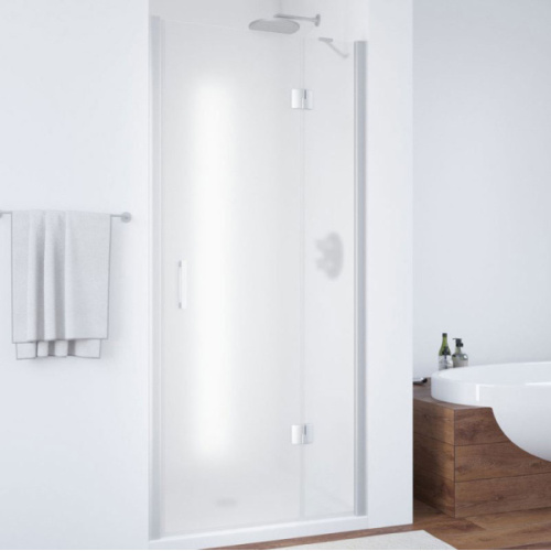 Душевая дверь стекло сатин Vegas-glass AFP 110 10 R, недорогие, в нишу, стеклянные - фото 5