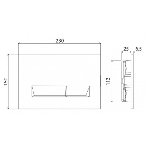 Клавиша смыва BelBagno Marmi золотая - фото 2