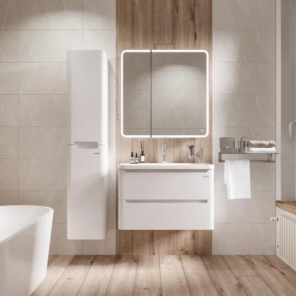 Тумба с раковиной подвесная Grossman Адель 108003 80 см МДФ - фото 4