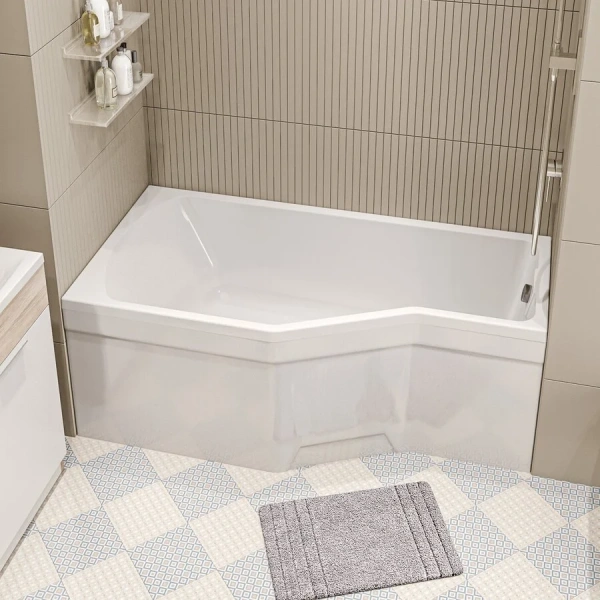 Ванна акриловая Creto Karmen 33-17075L/33-17075R, 170 x 75, левая/правая, белый, без гидромассажа - фото 6