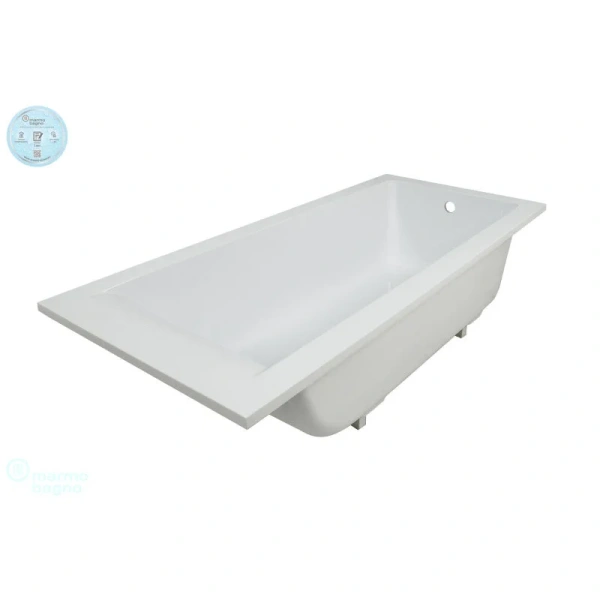 Ванна из искусственного камня Marmo Bagno Ницца 180 x 80 см MB-N180-80, без гидромассажа - фото 6