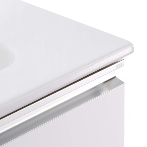 Тумба под раковину подвесная Roca The Gap 60 см белый глянец, моноблок - фото 5