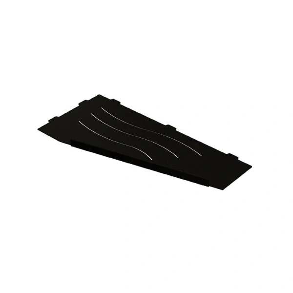 Полочка для ванной RGW черная, правая - фото 1