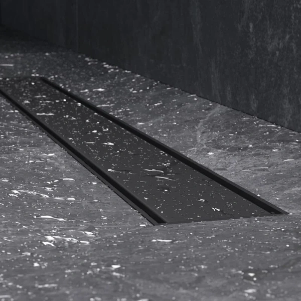 Душевой лоток Am.Pm PrimeFlow 70 см черный матовый, с сухим затвором, с мокрым затвором - фото 6