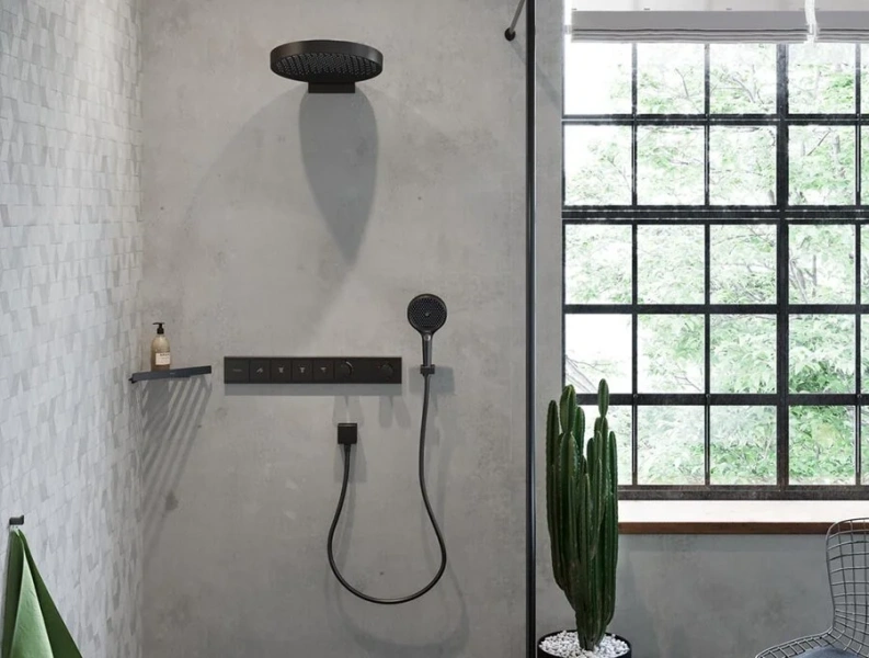 Лейка для душа Hansgrohe Rainfinity черная матовая, нет в наличии - фото 5