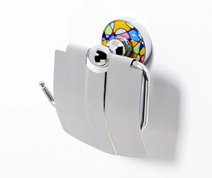 Бумагодержатель WasserKRAFT Diemel с крышкой - фото 1